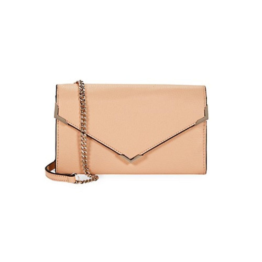 Pebble Leather Crossbody Bag Saks Fifth Avenue NWT